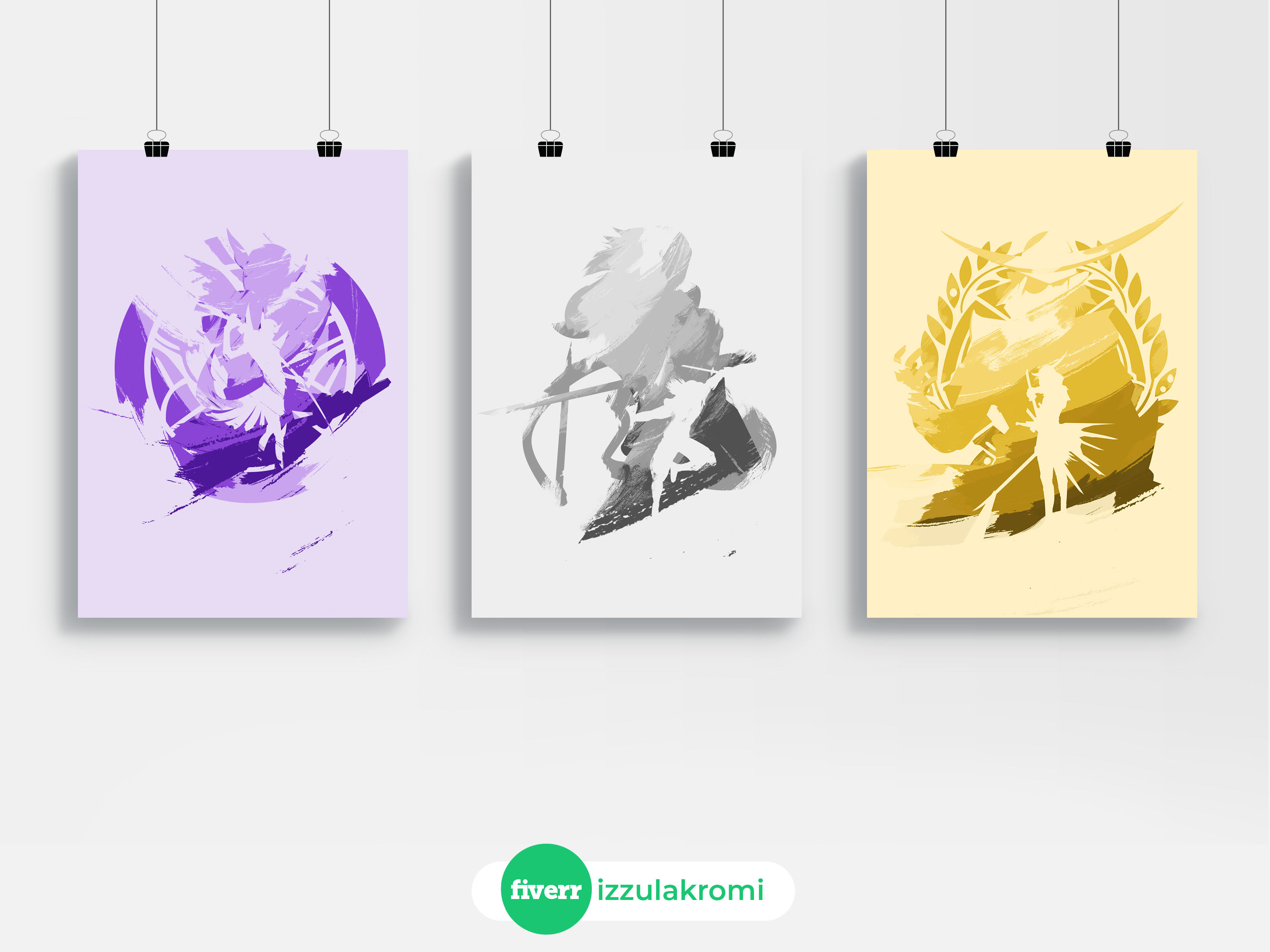 Make anime posters for you and ready to be printed by Izzulakromi