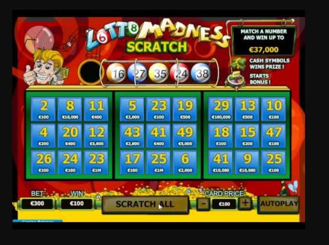 Play free lotto madness slot