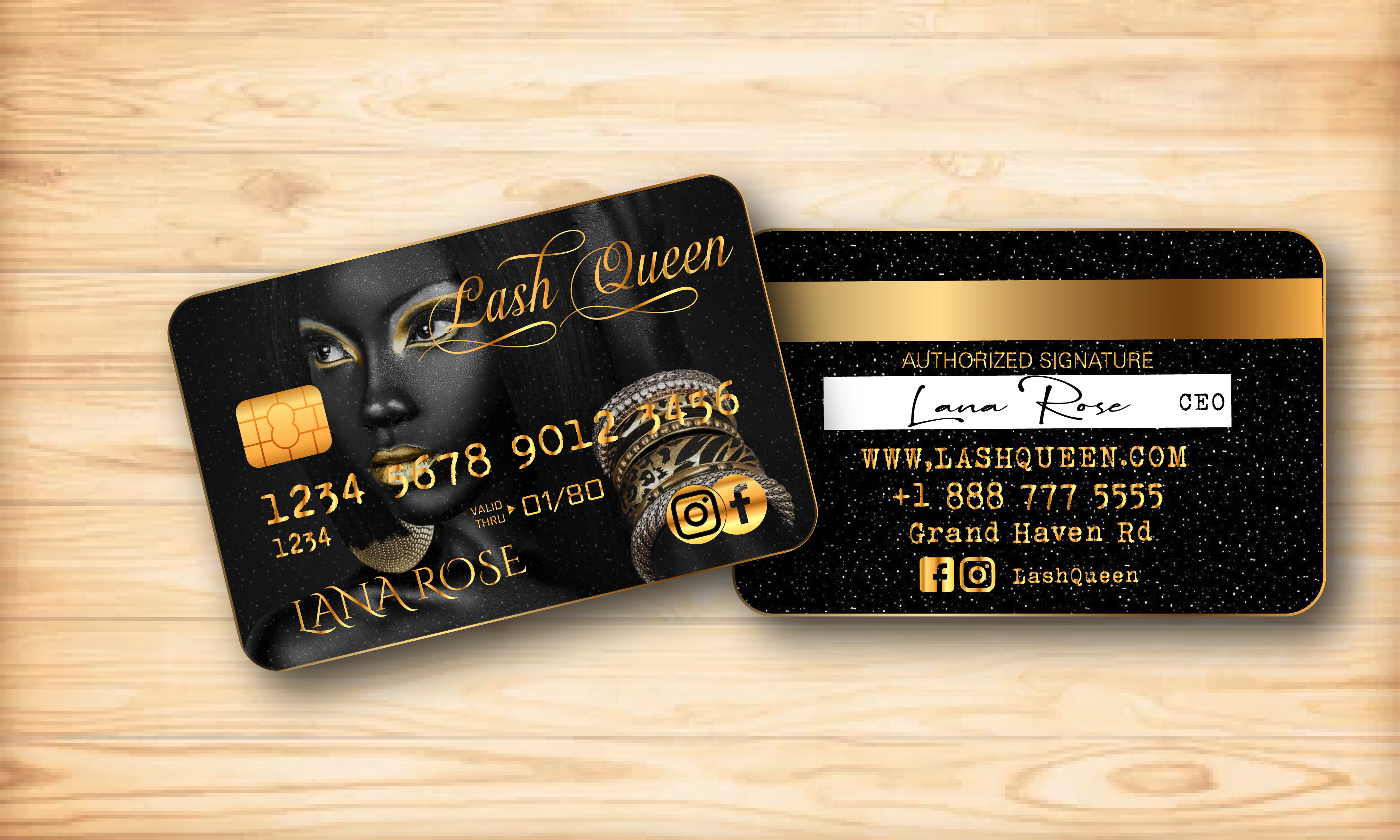 Design Credit Card Debit Card Style Business Cards By Lash Queen143 Fiverr