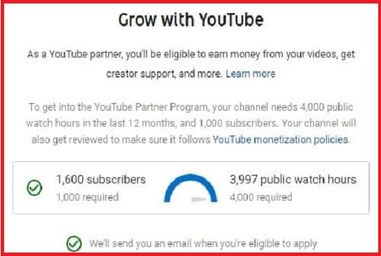 Studio How Much Watchtime Do You Need To Get Monetized Do Organic