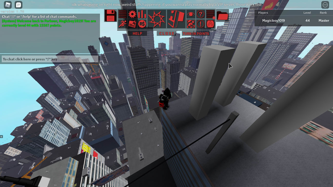 roblox parkour why does everyone put their graphics so low