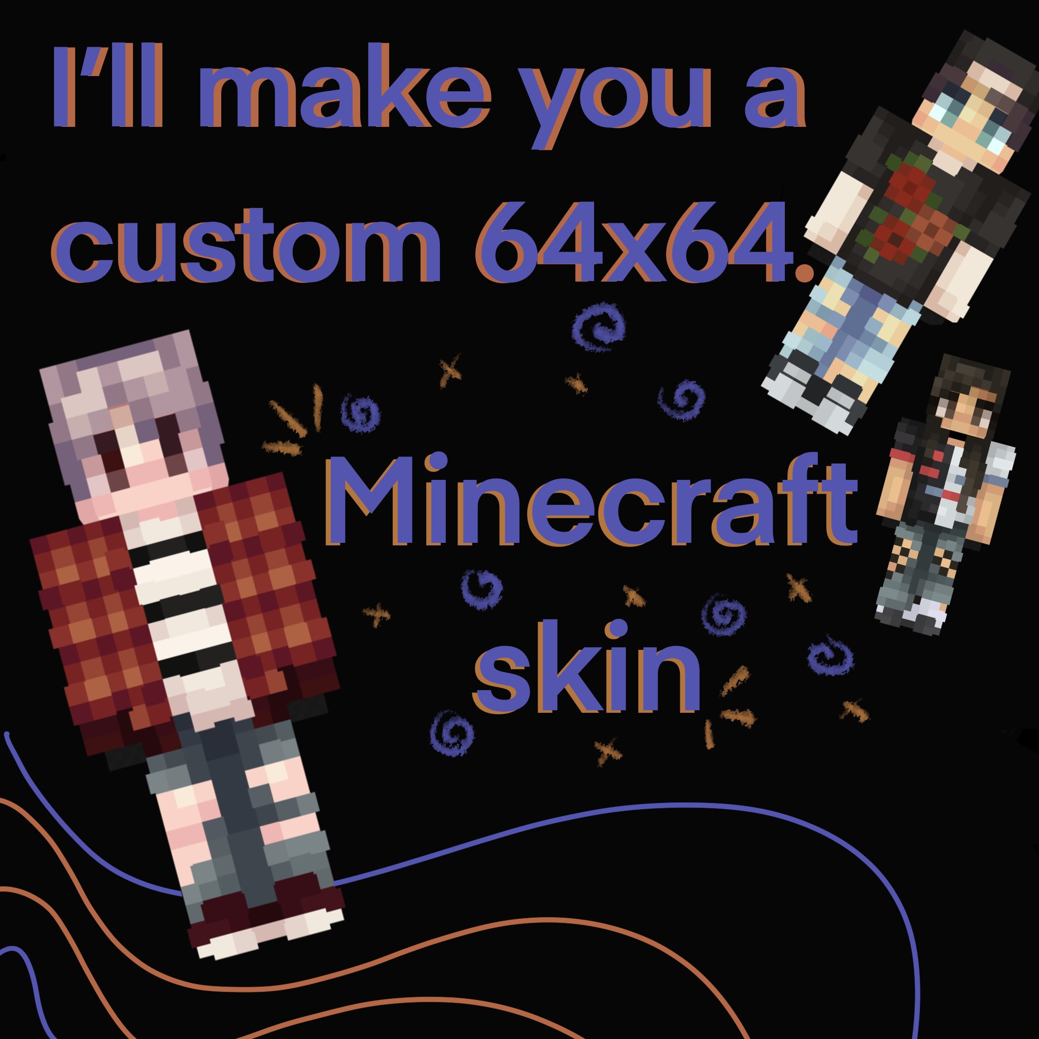 Make you minecraft skin by Higashikata | Fiverr