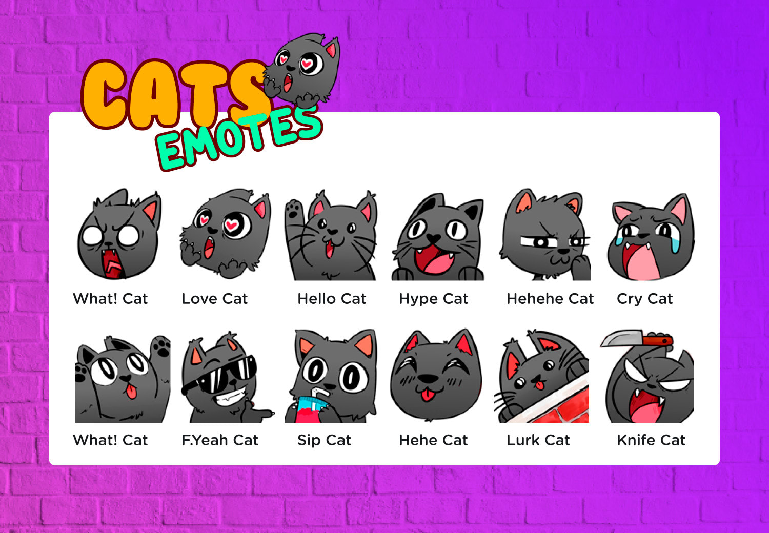 Emote Cat Meme Twitch Emotes Crying Cat Meme Emotes For Streamers Kawaii Emote For Twitch Cute 4754