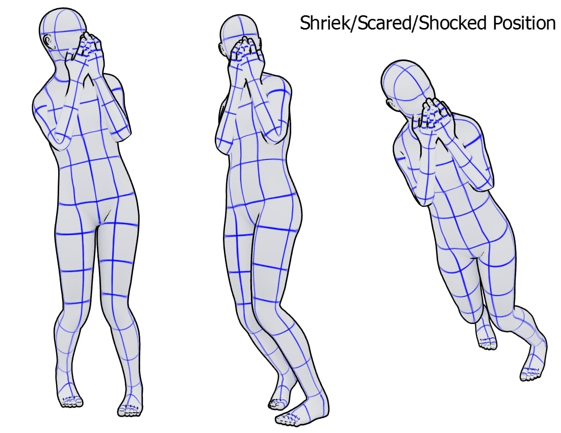 pic Drawing Anime Singing Pose Reference virtual poses to help you draw ani...