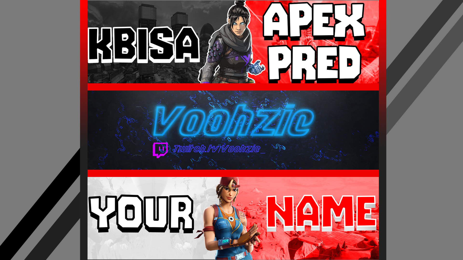 Make You A Youtube Banner And A Profile Picture By Voohzie Fiverr Make You A Youtube Banner And A Profile Picture By Voohzie Fiverr
