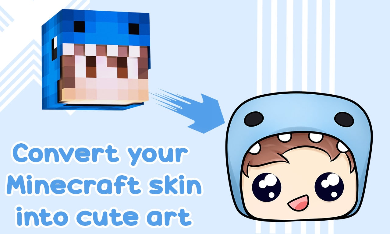 Draw your minecraft skin cute cartoon avatar by Amazingchiefyt ...