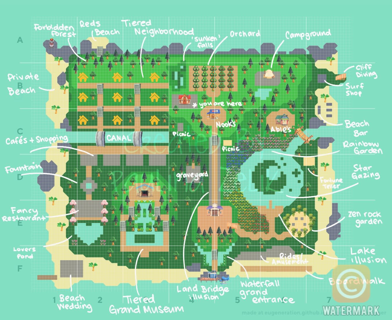 Animal crossing island layout acnh map ideas cottagecore - Grosmls