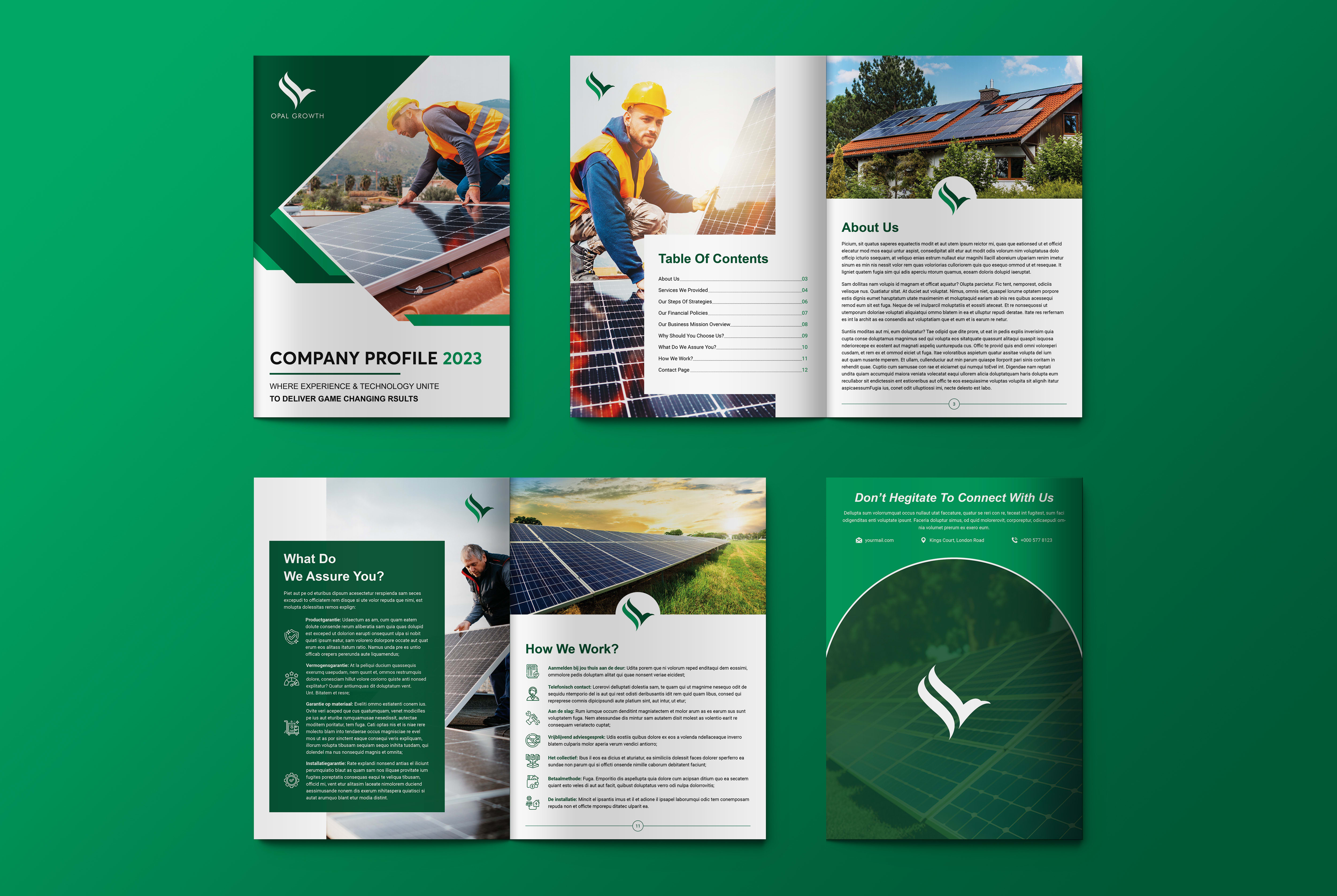 design professional business brochure