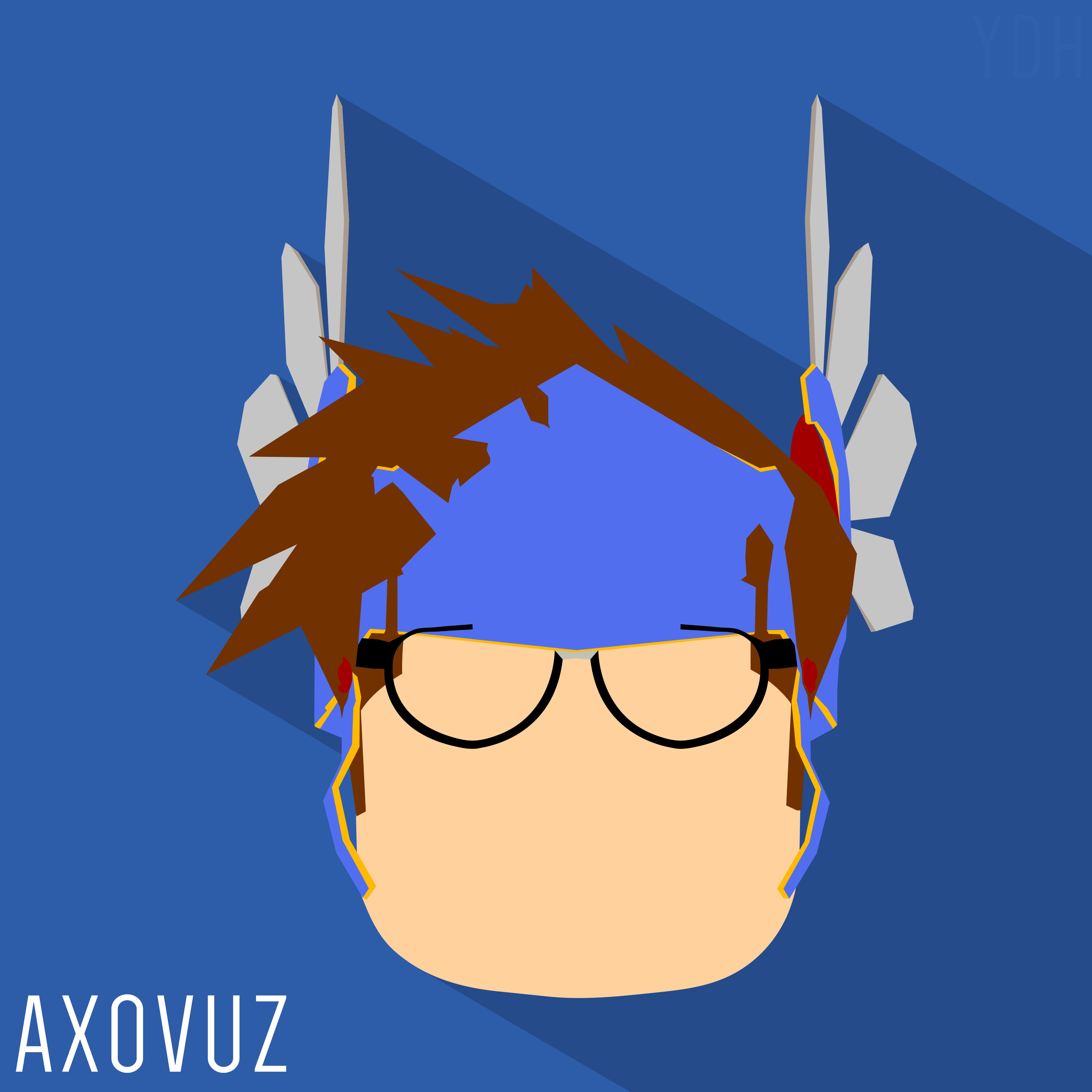 Make Flat Design Of Your Roblox Character By Hiezellblox Fiverr - roblox character with sunglasses