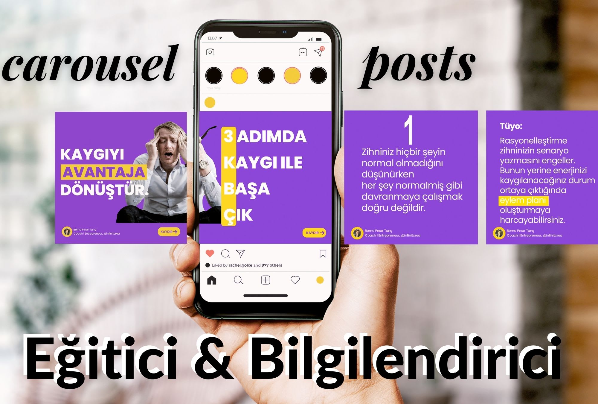 create a personalized instagram carousel post