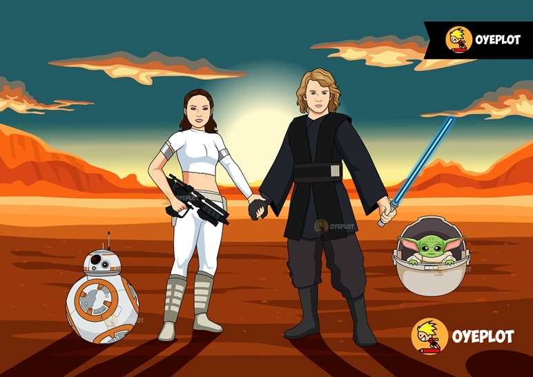 Draw you as a star wars character by Oyeplot | Fiverr