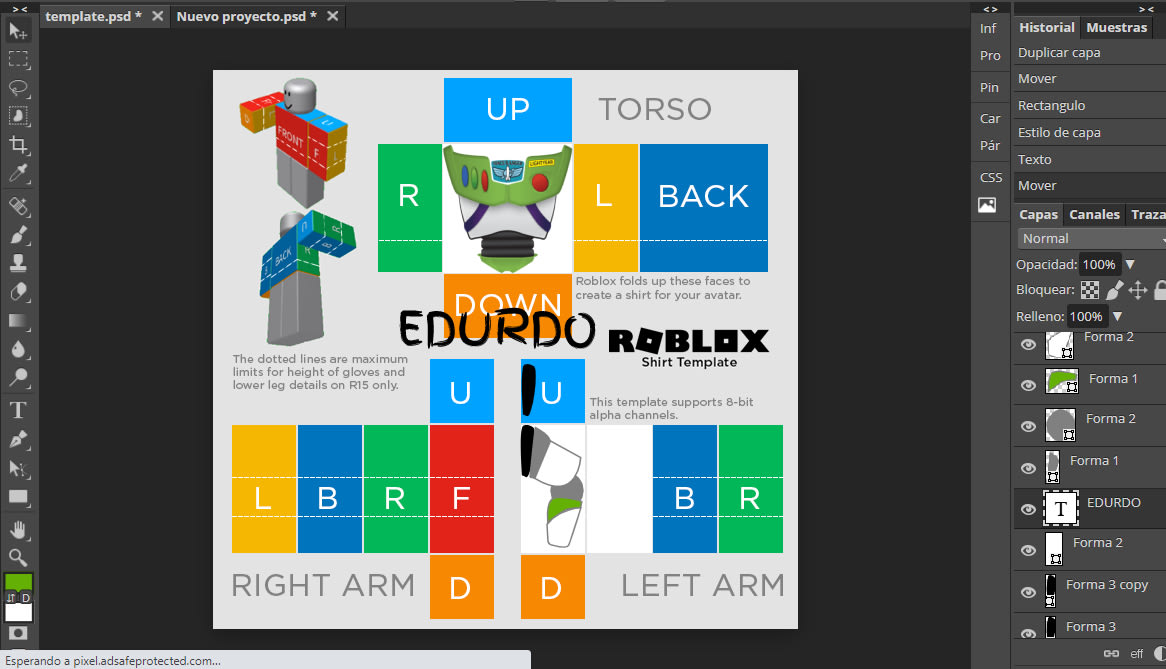 Create a skin for your roblox avatar by Eleuardogom