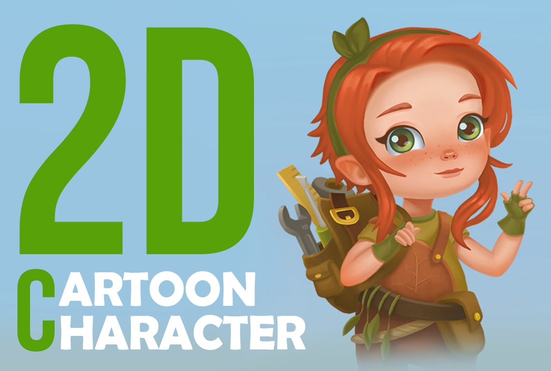 Draw cartoon character design in photoshop by Kathvision | Fiverr