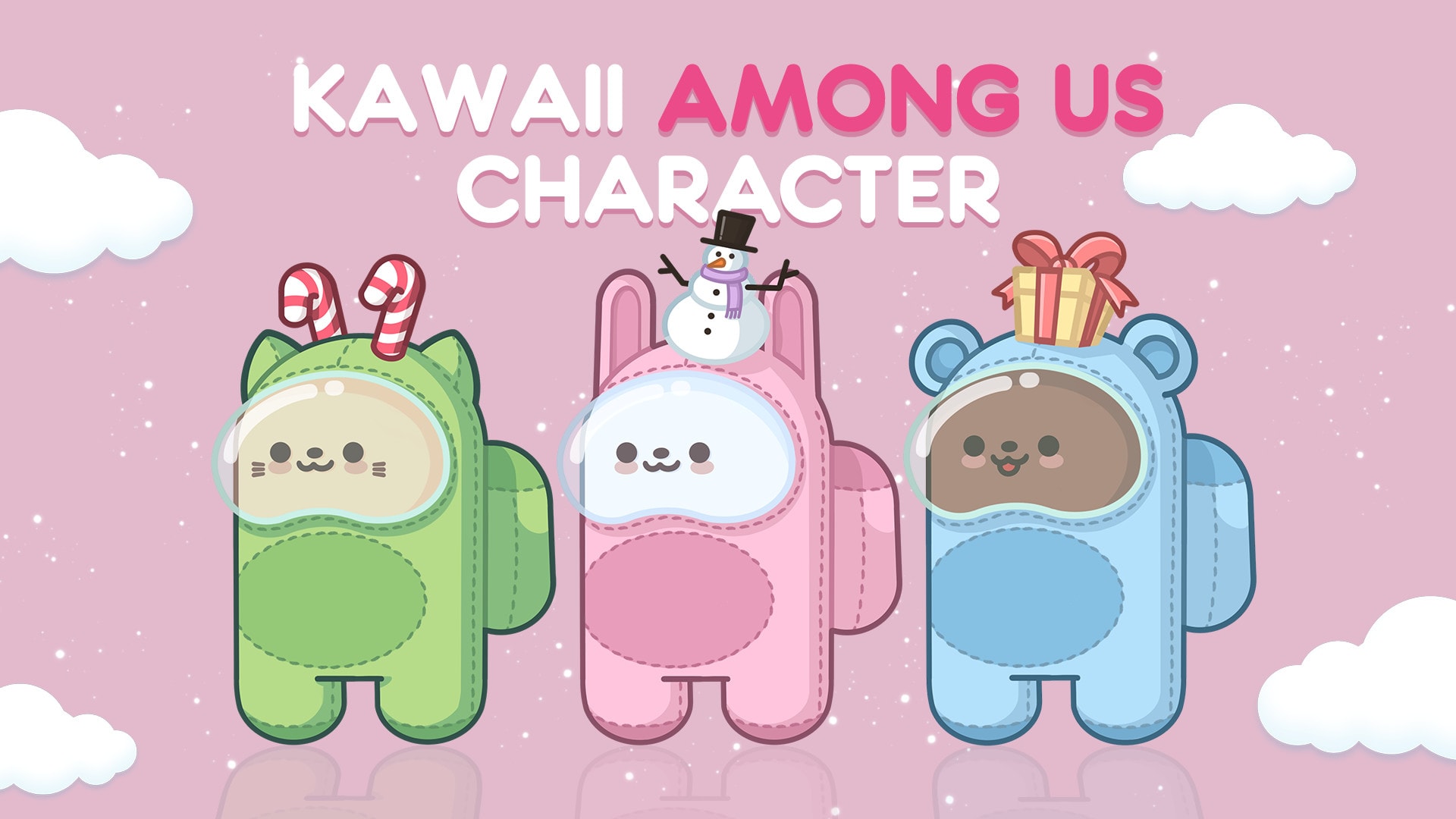 Pink Cute Pictures Of Among Us Characters