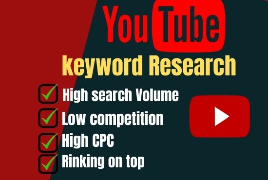 Do Best Youtube Keyword Research For Video Ranking By Shahbaz227 Fiverr