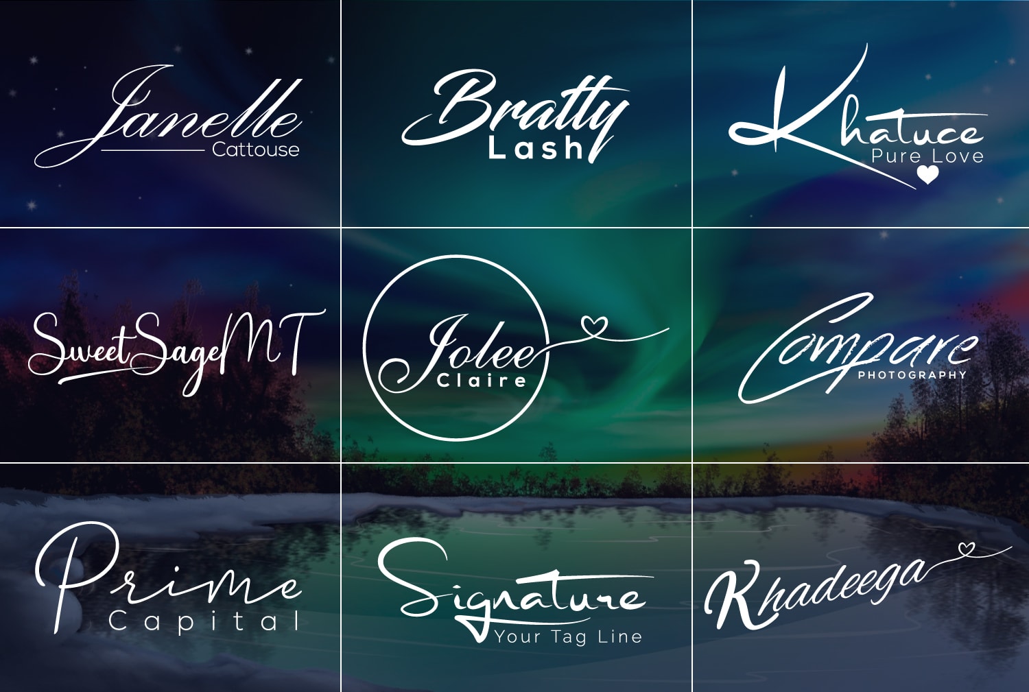 Do scripted calligraphy handwritten signature logo design by Designidoll