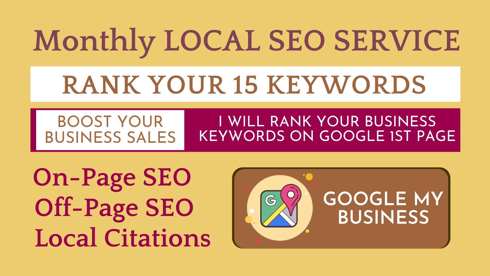 Do local citations services and complete monthly local seo service by  Zulfiqar22 | Fiverr