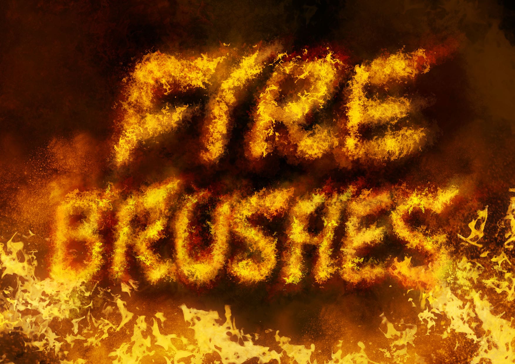 Photoshop Fire Brushes