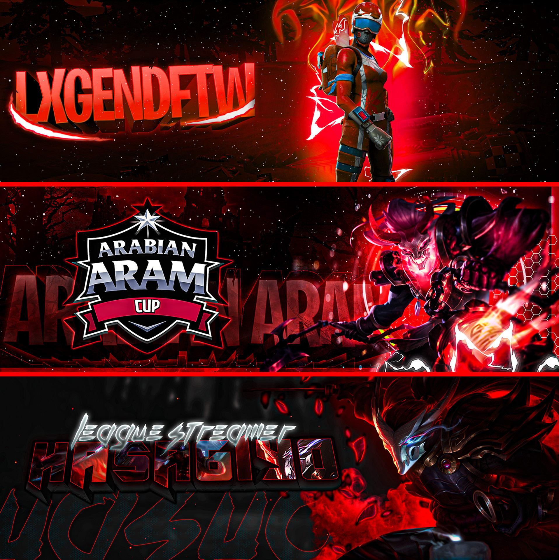 Design twitch banner and logo,  banner, gaming banner by Amzg_art