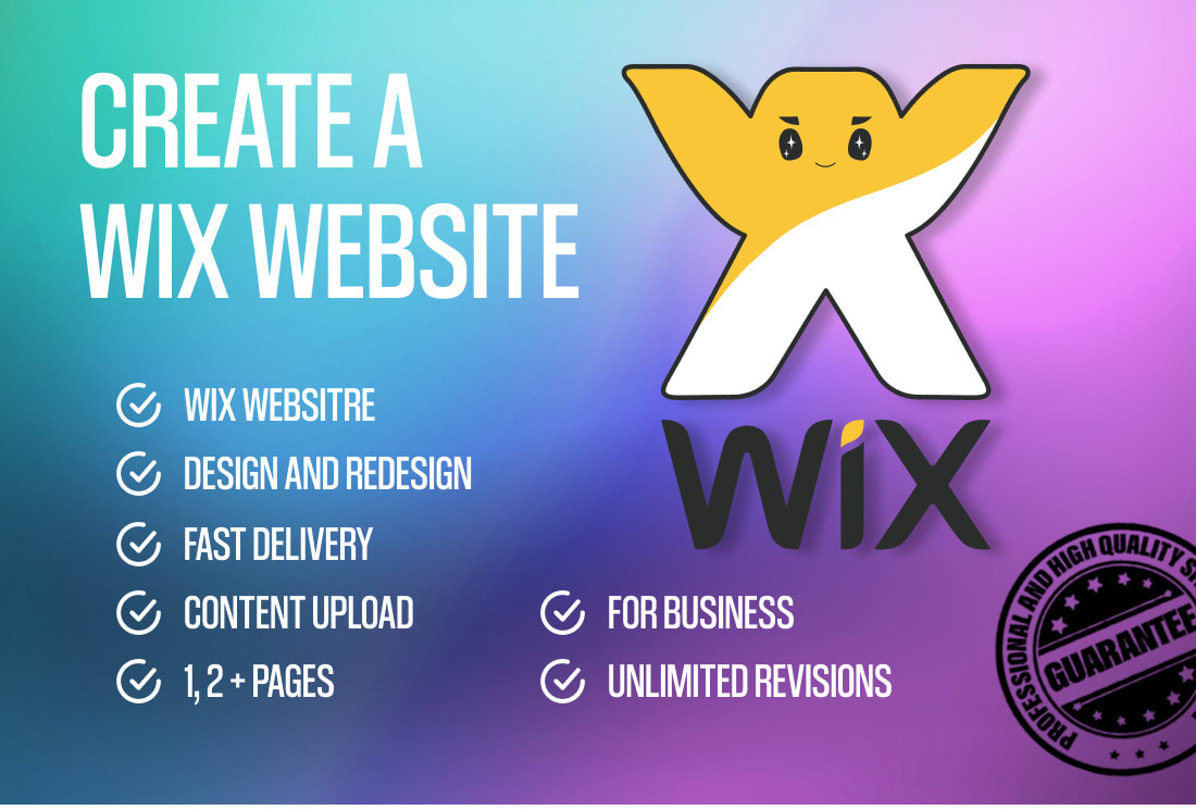 develop, design or redesign wix website