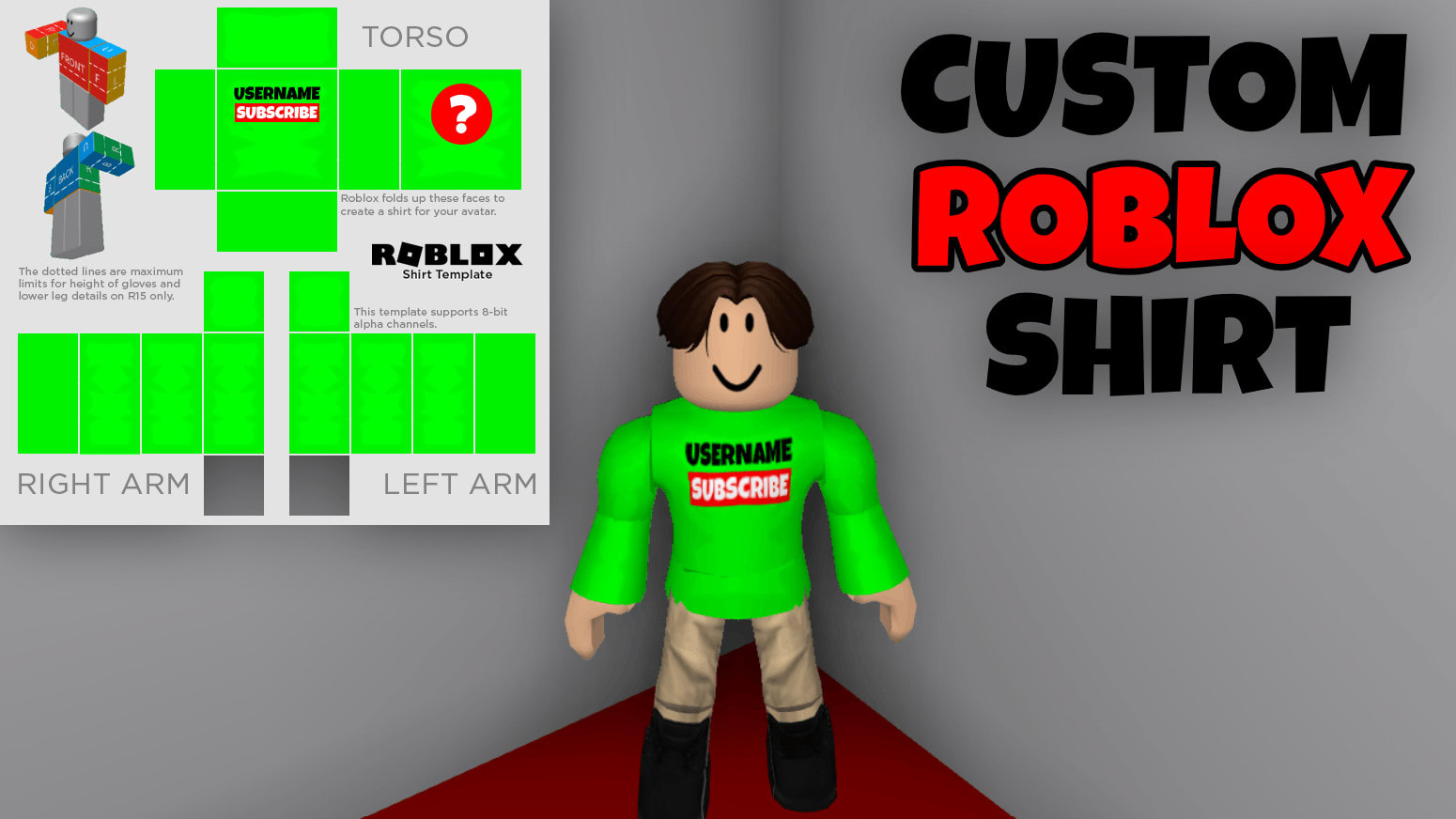 How To Make Your Own Custom Roblox Skin. 