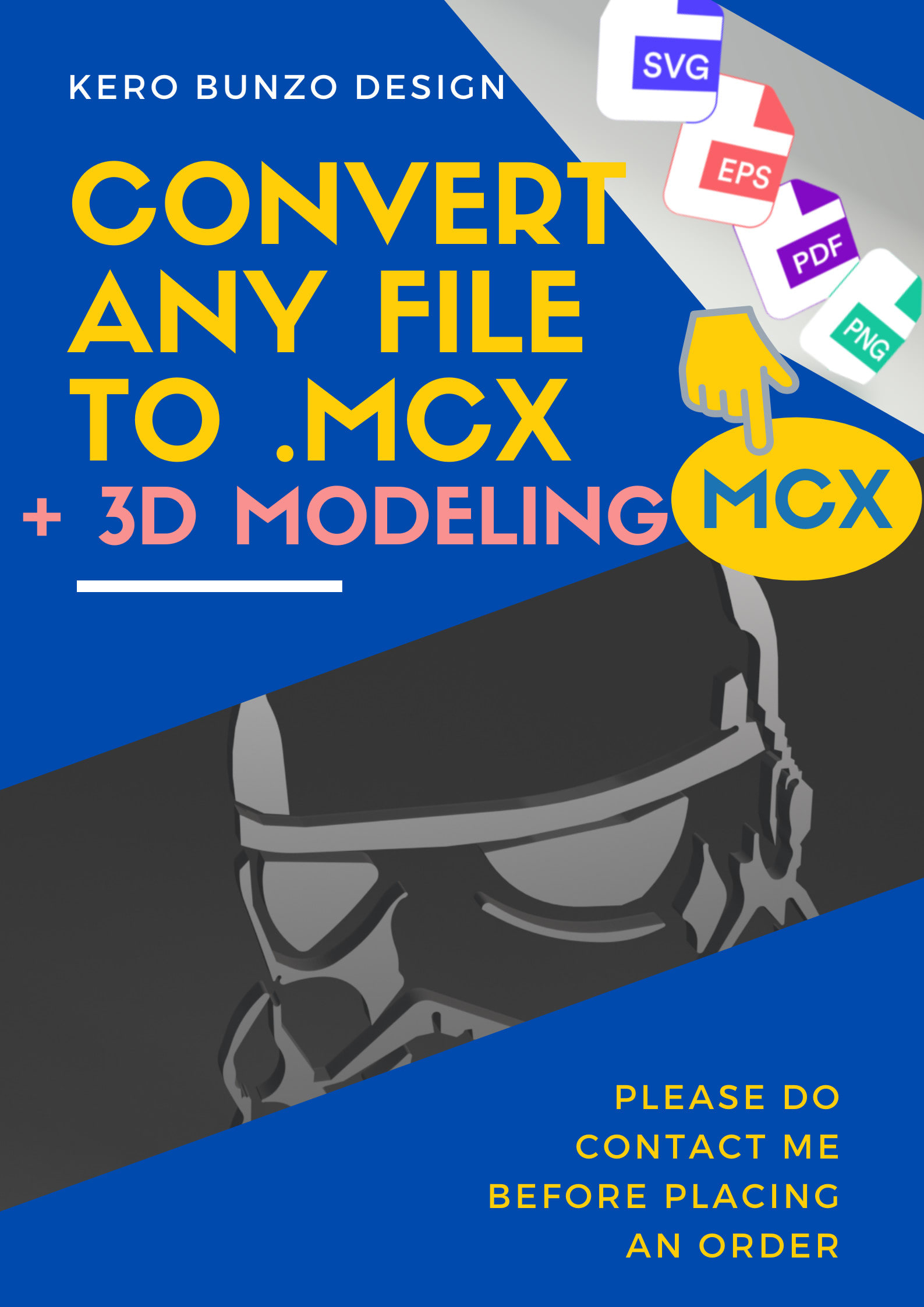 Download Convert Logo To Mcx File For Cnc And 3d Modeling By Kerokerobunzo Fiverr