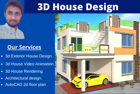 3d Modern House Design With Video Animation And Rendering Project By Sirajtech Fiverr