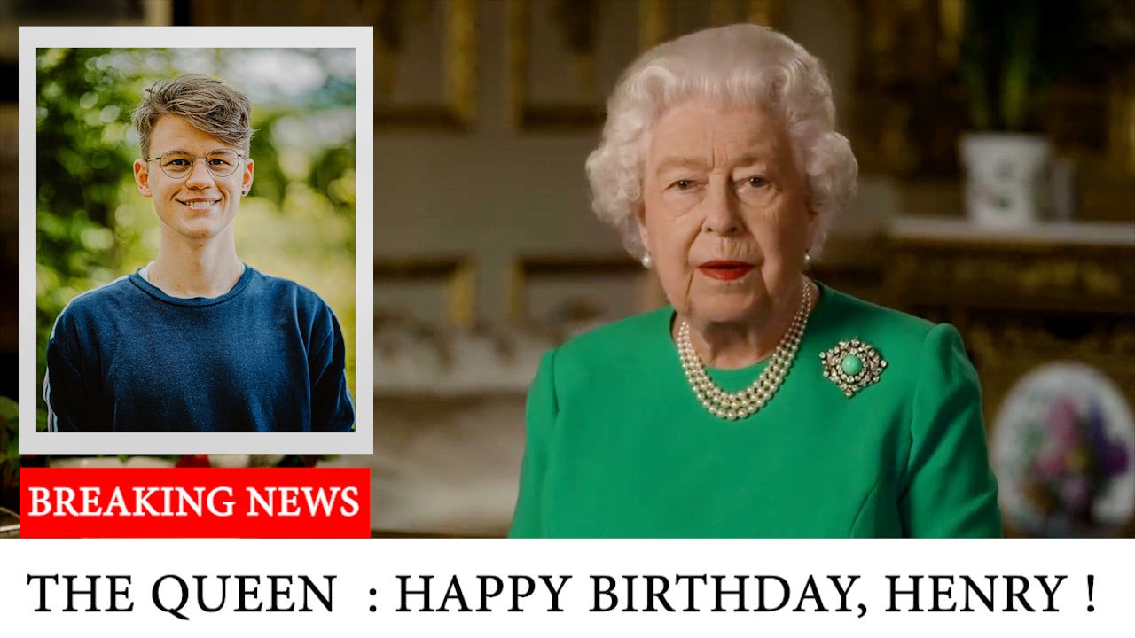 Create A Happy Birthday Greetings Video From The Queen Elizabeth By Newiconenklm Fiverr