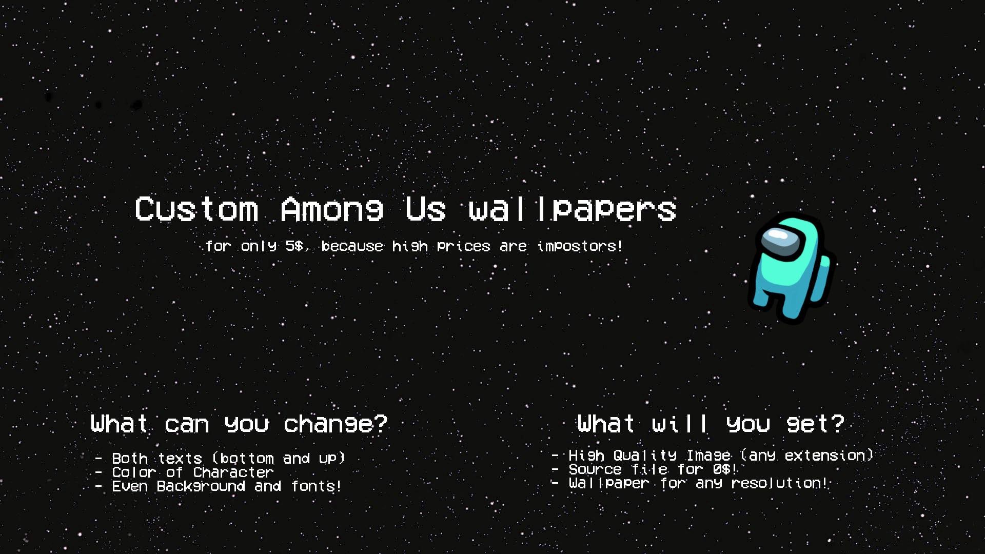 Among Us Character Getting Ejected Wallpaper