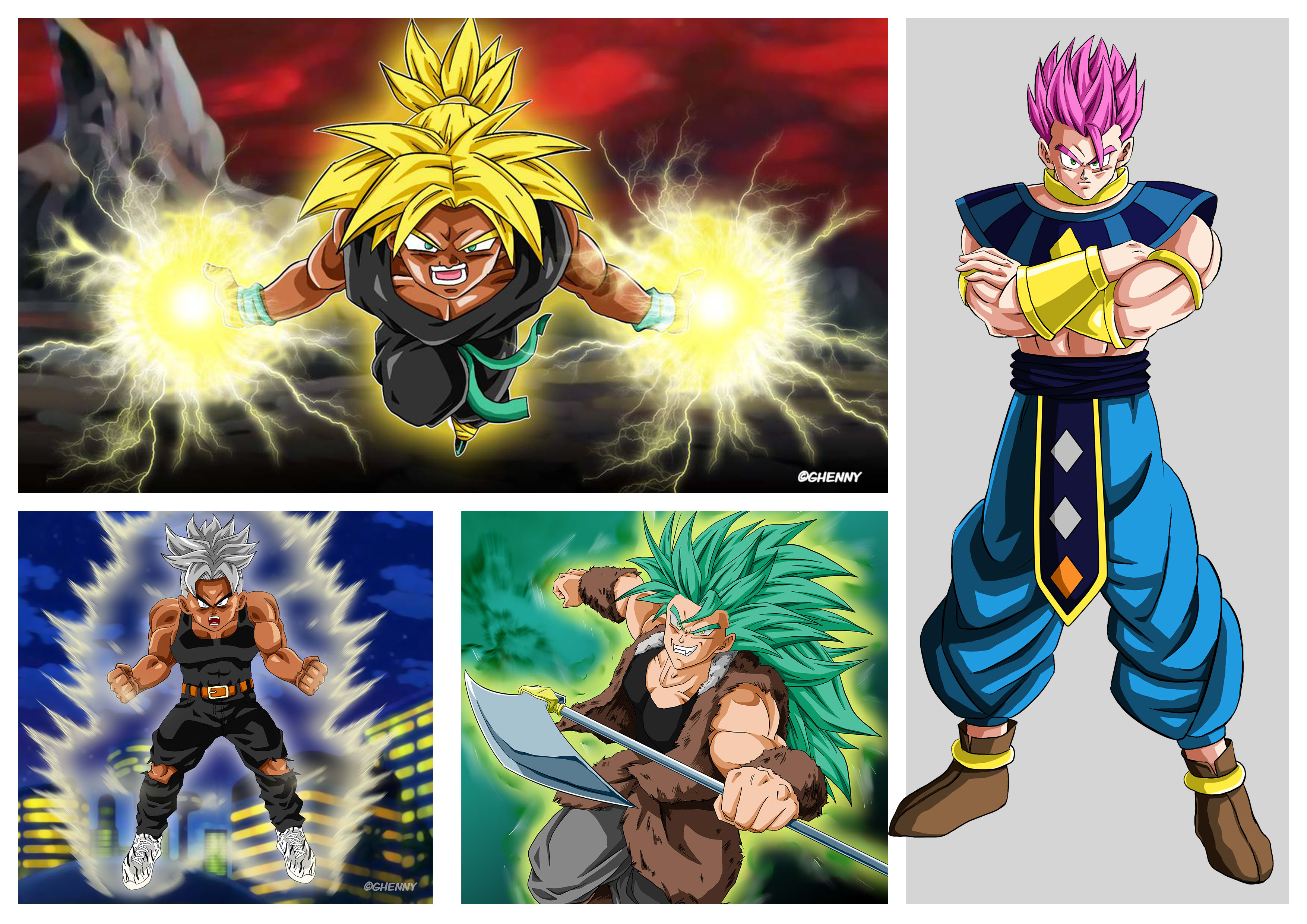 draw any custom dragon ball z character for you