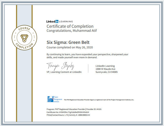 lean manufacturing certification