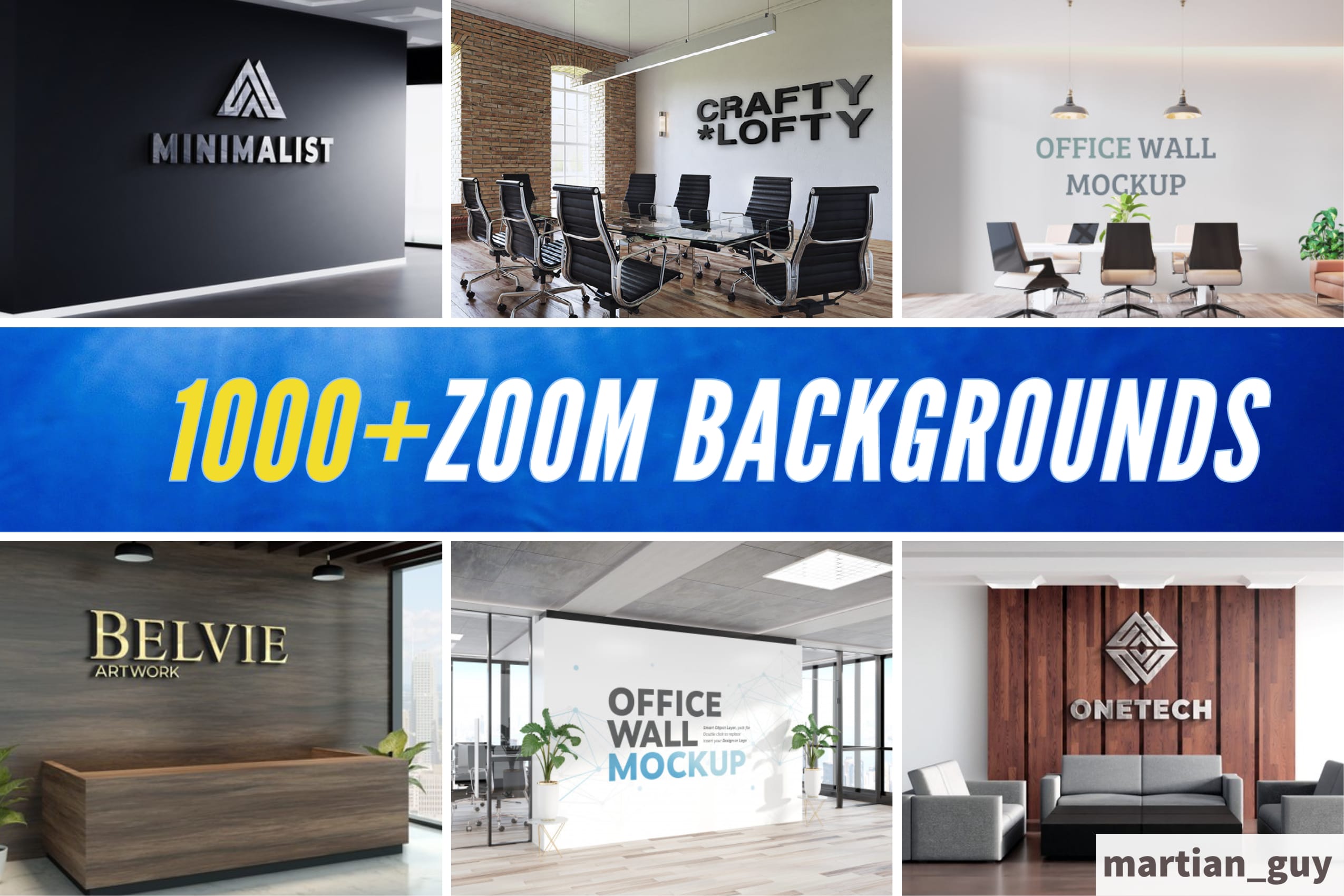 Design a custom zoom virtual background with your logo by Martian_guy |  Fiverr