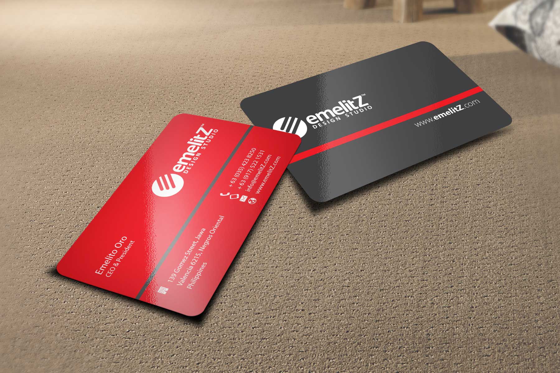 double sided business cards