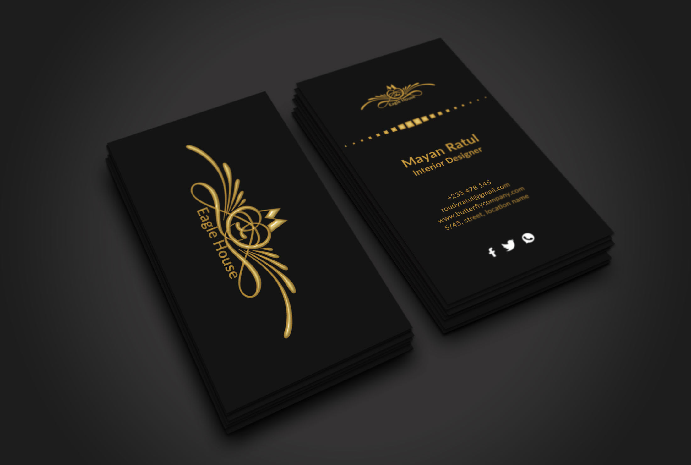 Design Professional Luxury Business Card 