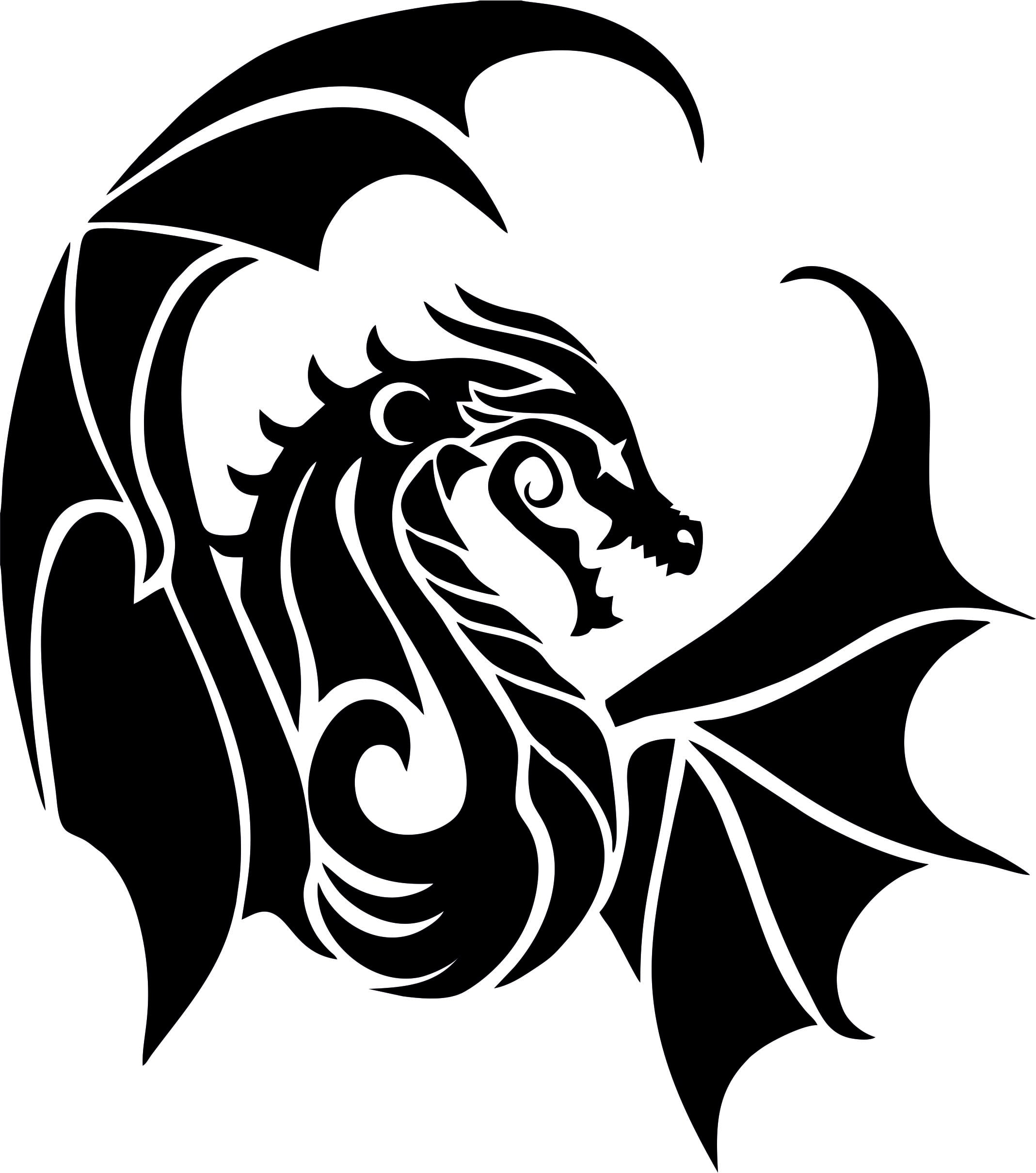 Символ дракона тату
