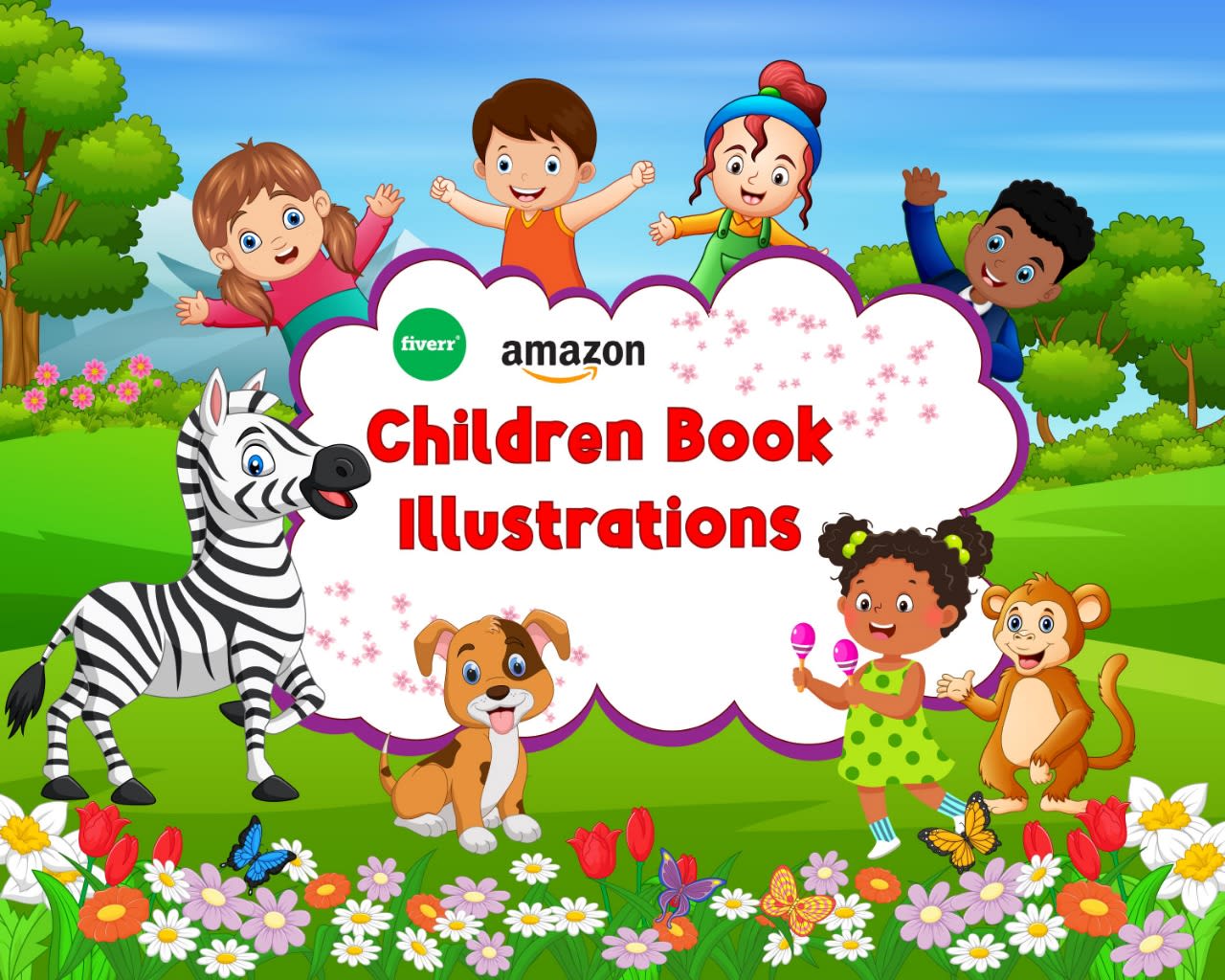 Make children book story illustrations, kids book covers and characters by  Jr_graphics786 | Fiverr