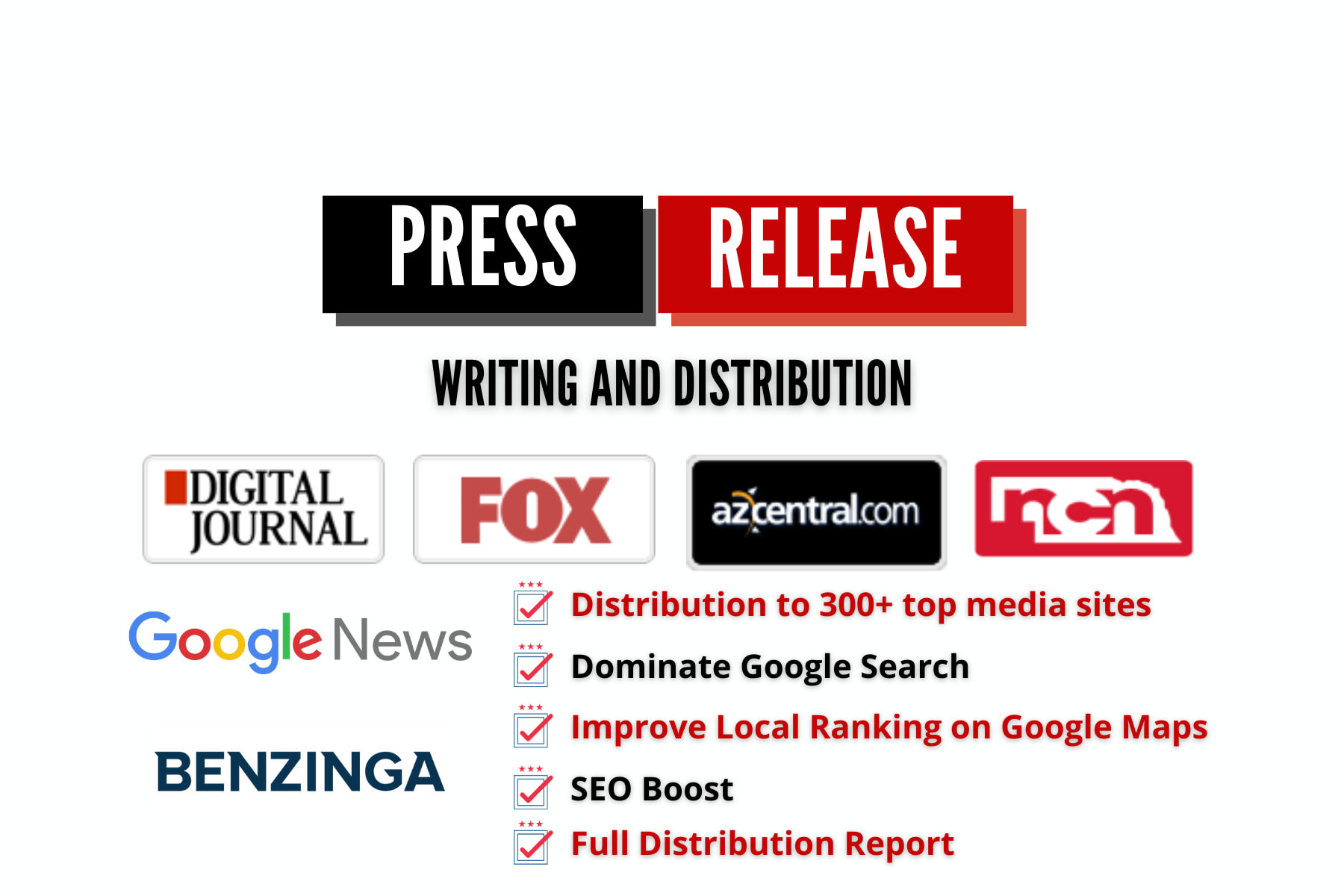 Write press release and do press release distribution by Webfivez | Fiverr