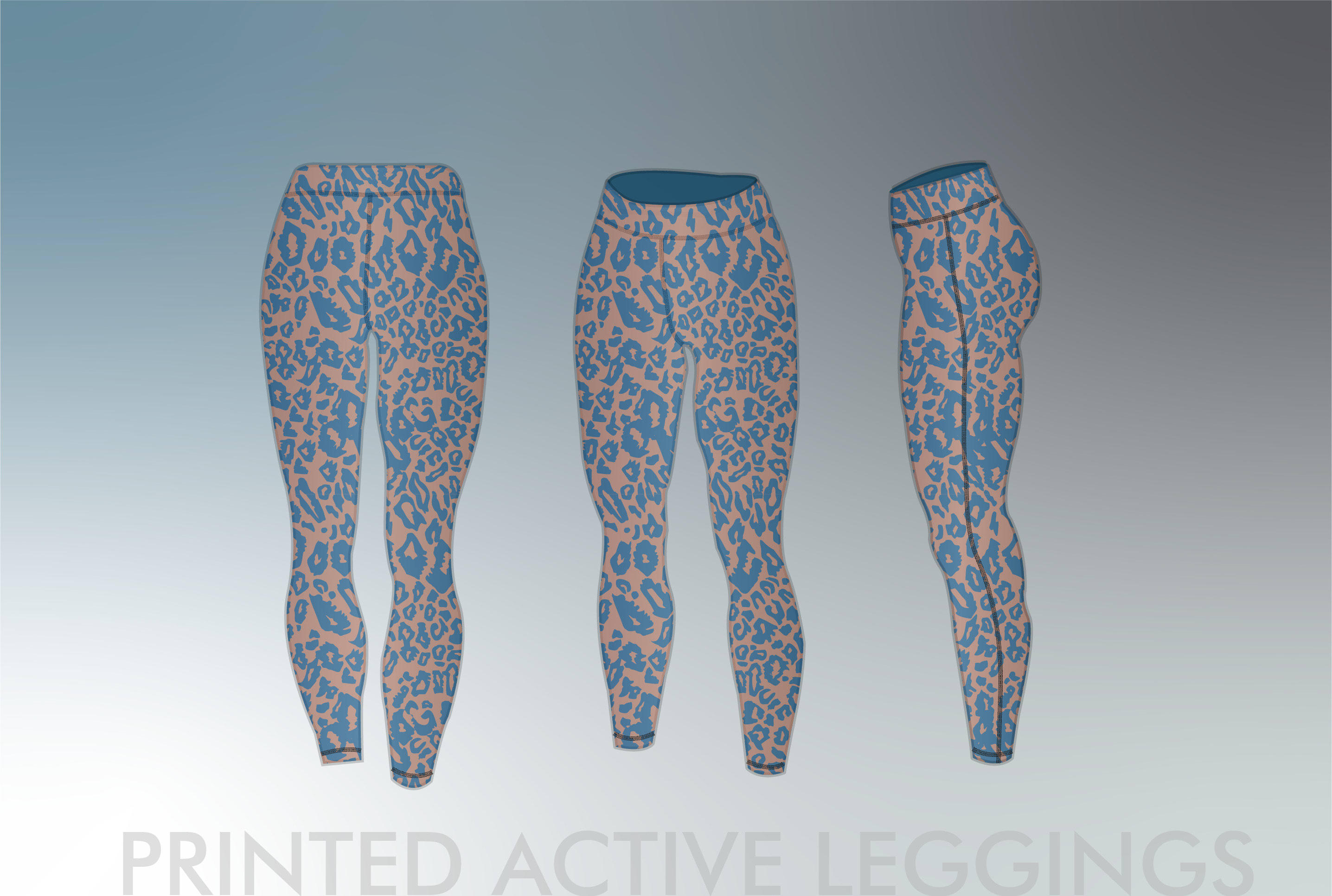 Design unique printed active leggings 