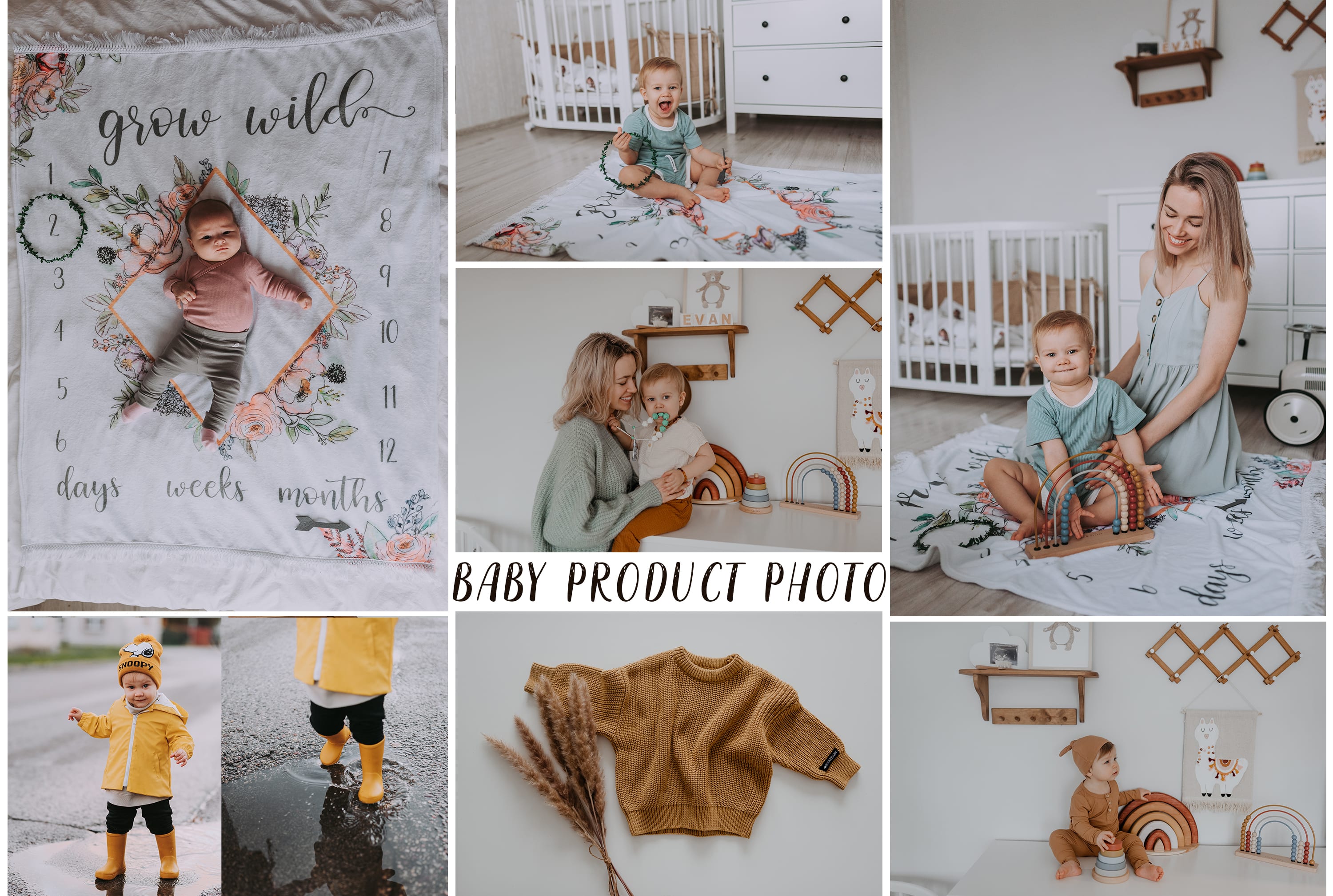 Baby sales product photography