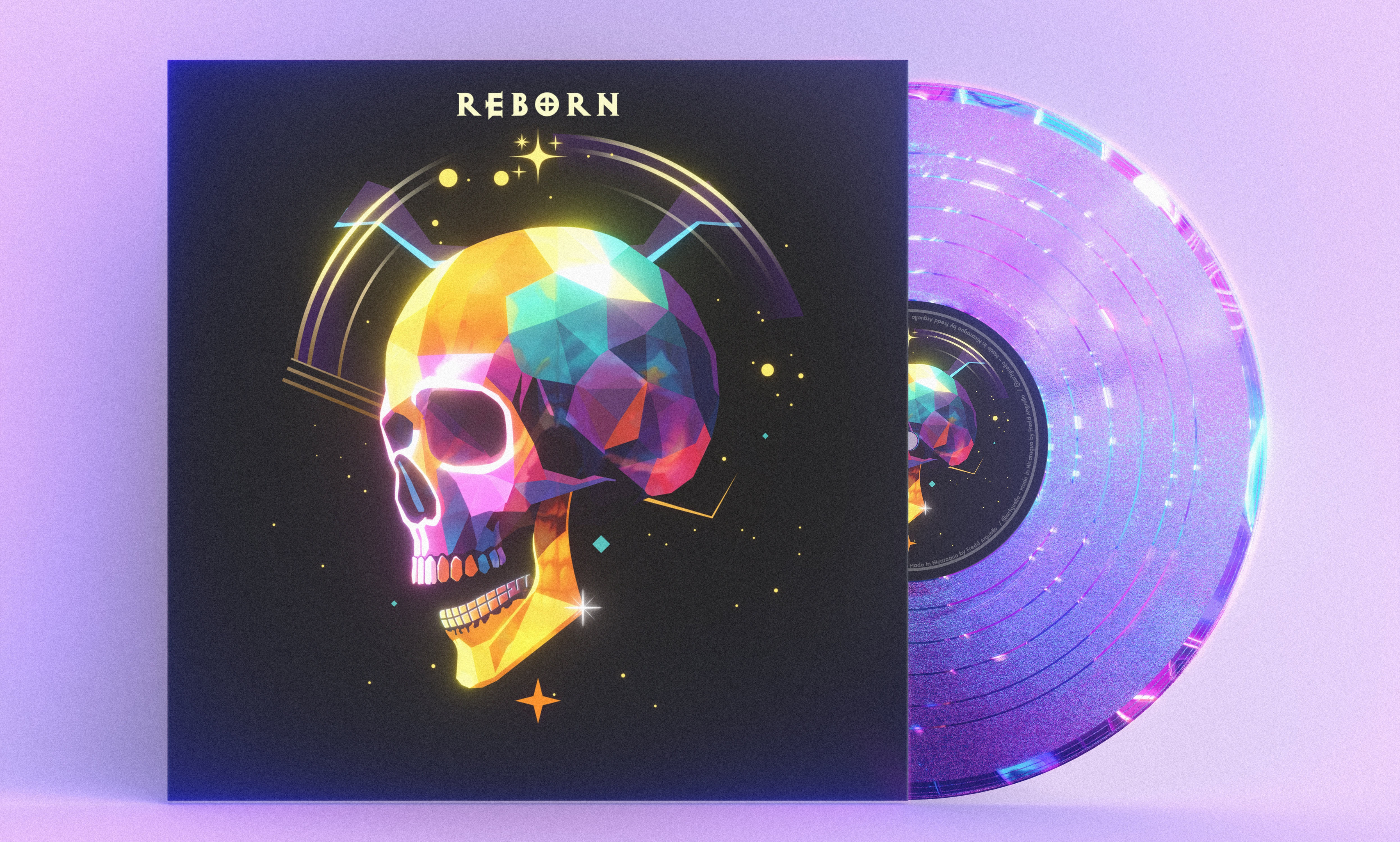 Create 80s retrowave synthwave album or single cover by