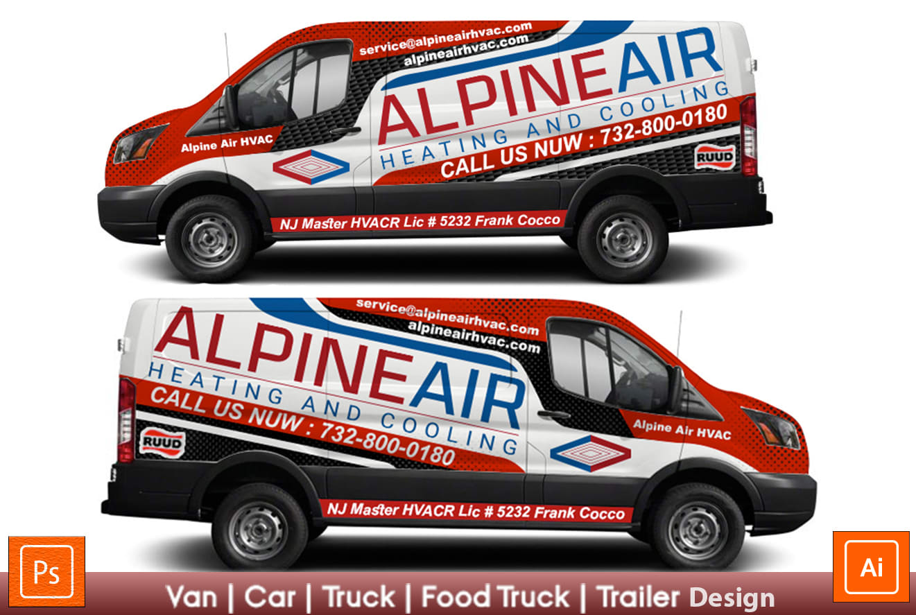 Make awesome car, van, trailer, vehicle wrap design or vehicle sticker by  Wrap_design | Fiverr