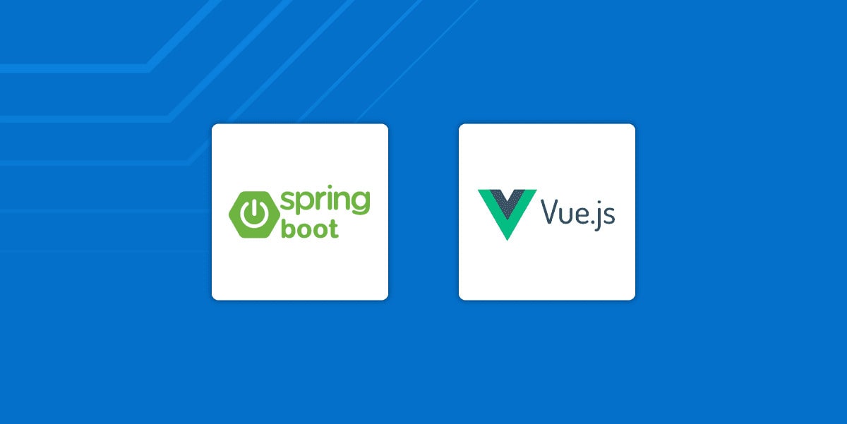 Develop a web application with java springboot and vue js or react