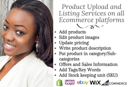 Upload products to your ecommerce website or online store by Marayah |  Fiverr