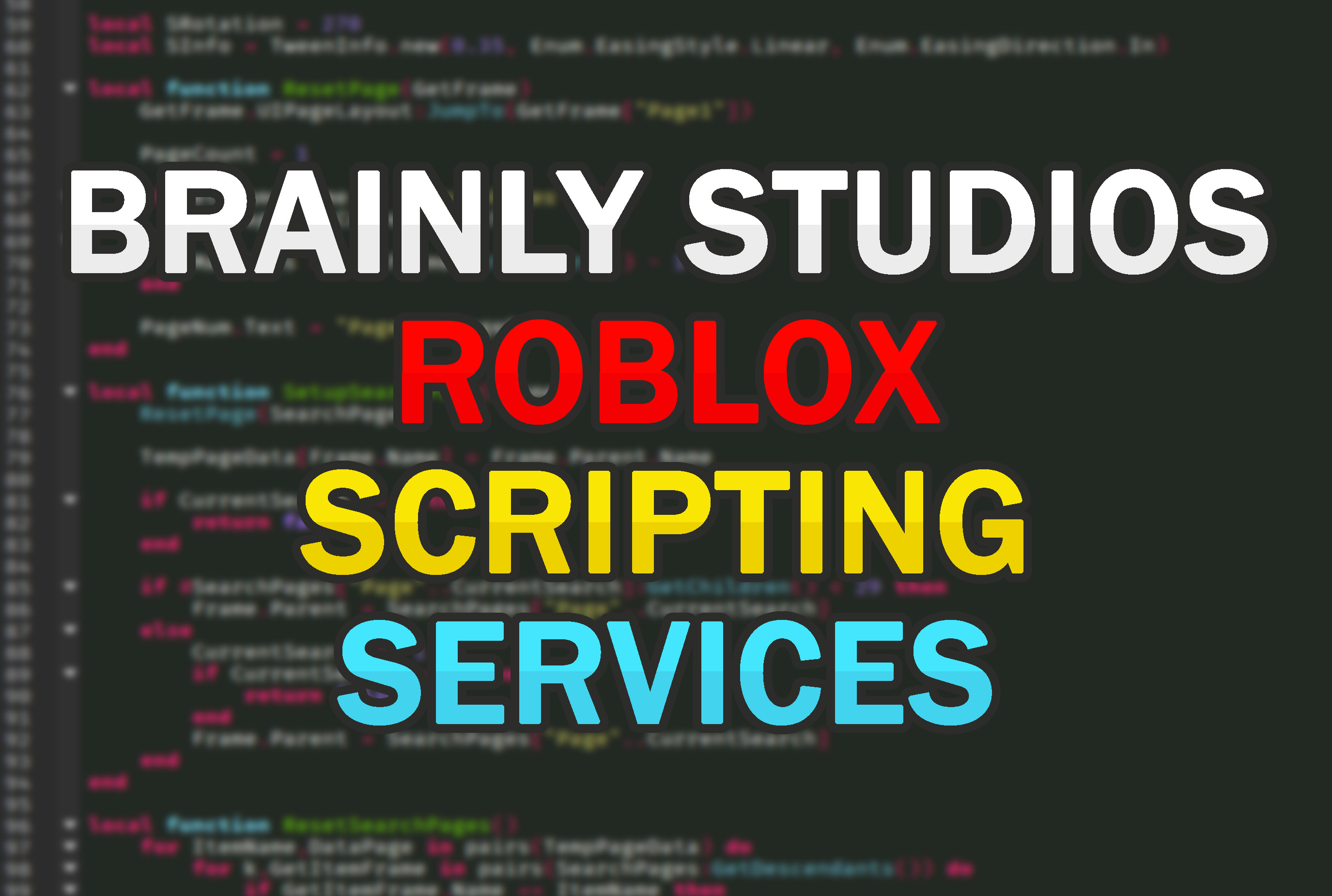 Script for you on roblox as a professional scripter on roblox game