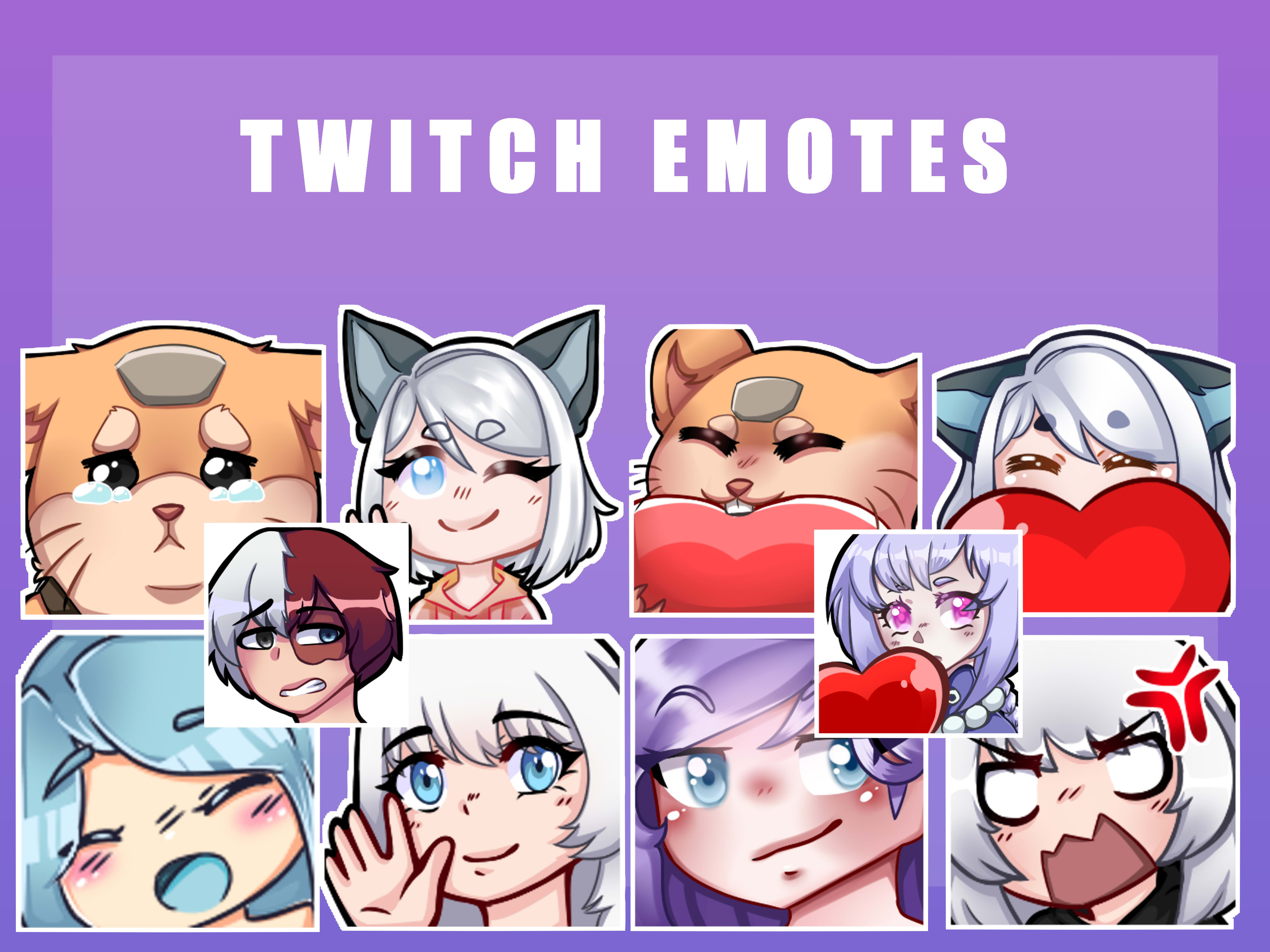 Placeit  Twitch Emote Logo Creator Featuring an AnimeStyle Character with  Crossed Eyes