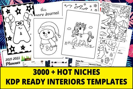 Give You 3000 Amazing Templates Kids Coloring Page Bundles For Amazon Kdp By Riyad8392 Fiverr