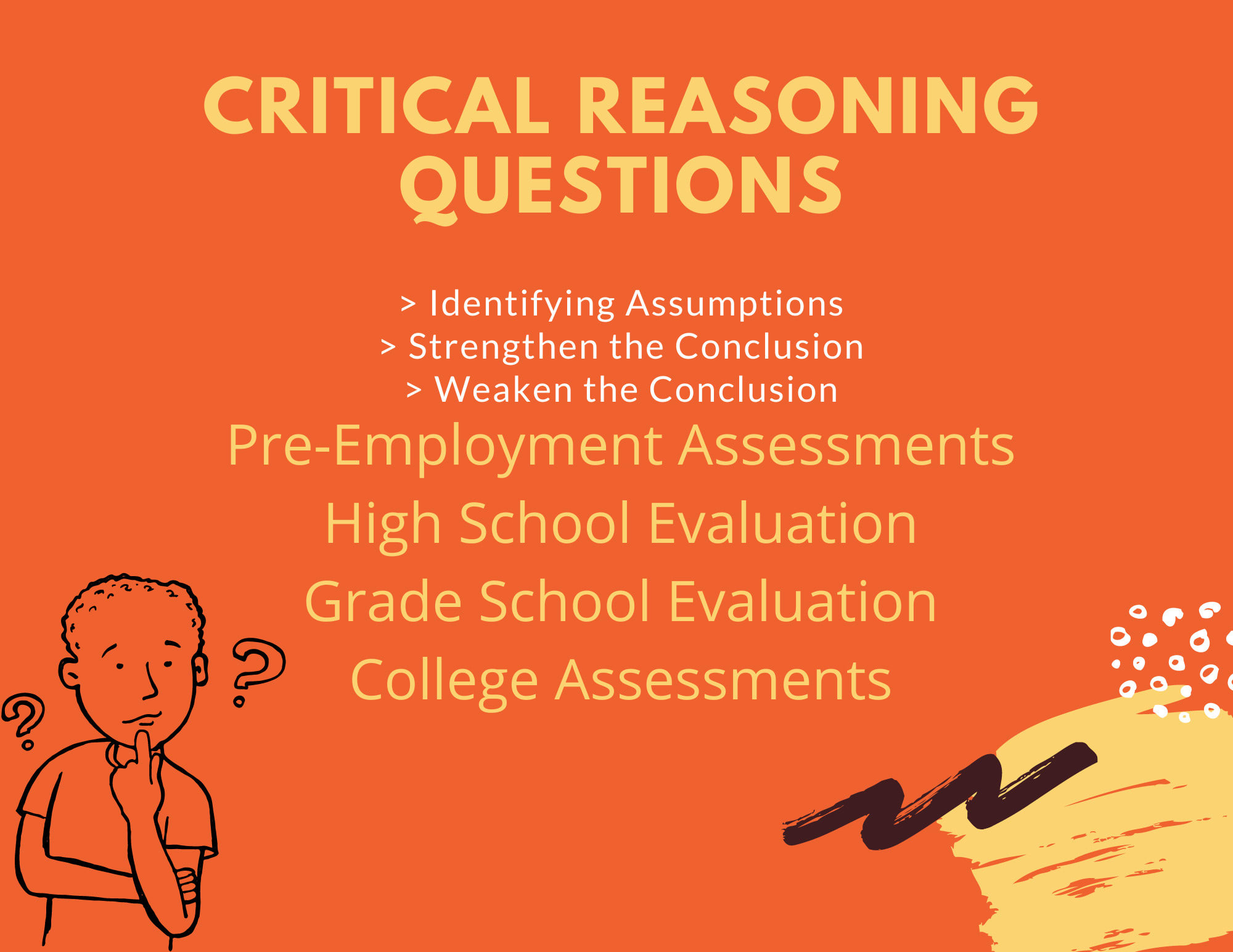 Write critical reasoning questions by Pauldvl  Fiverr