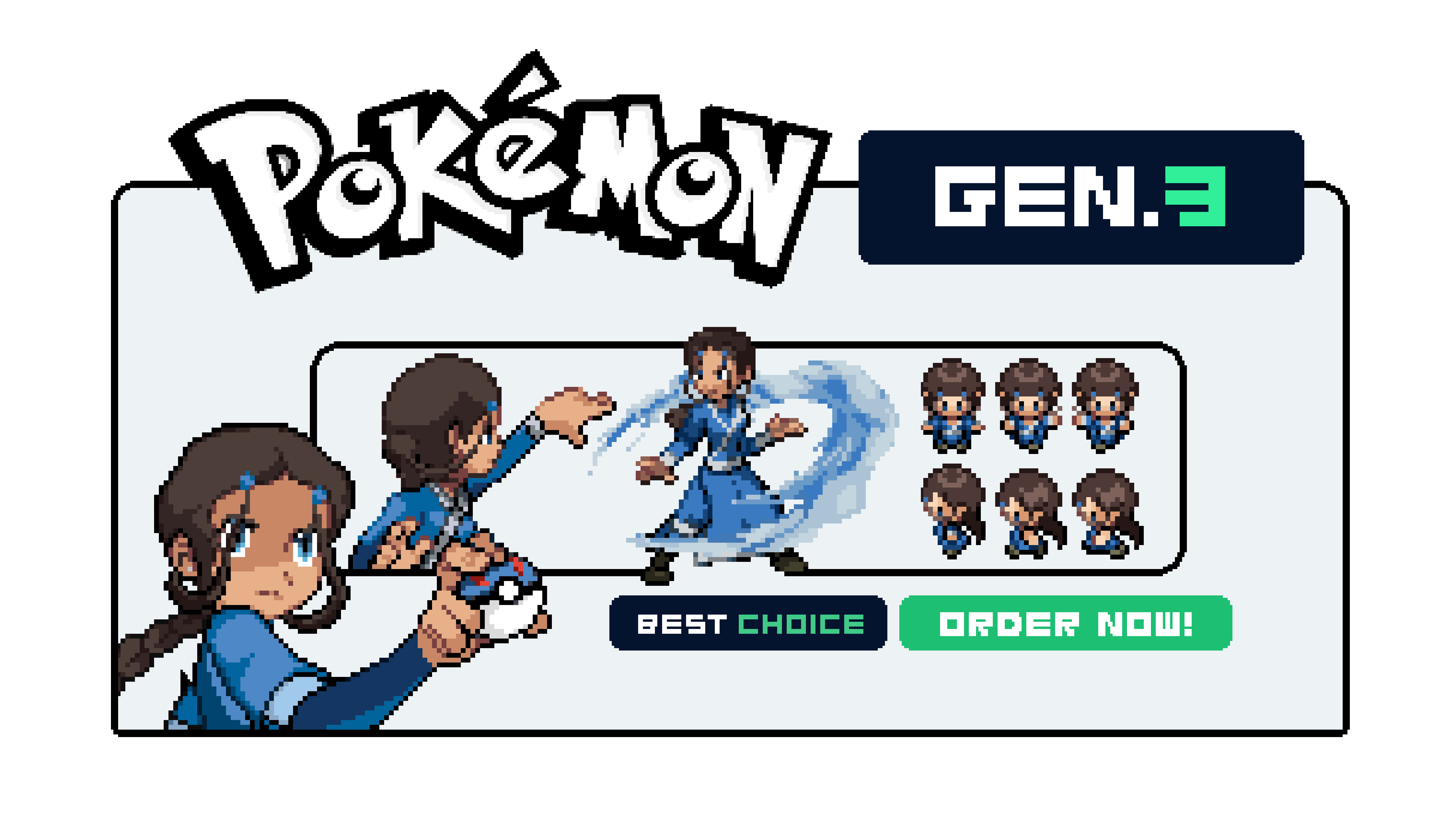 Create Gen 3 Custom Pokemon Overworld Trainer Sprite Sheet By Ejayfernandez  | Fiverr