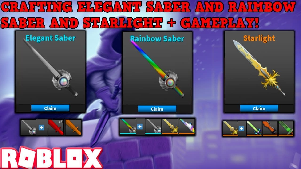 Trade You A Roblox Assassin Rainbow Saber By Craft3d289 Fiverr - assassin roblox rainbow knife