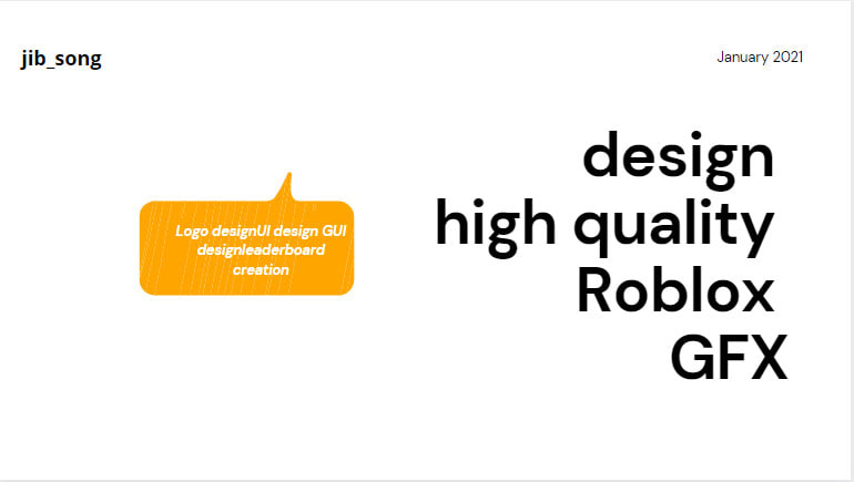 Design High Quality Roblox Gfx By Jib Song Fiverr - roblox new logo song
